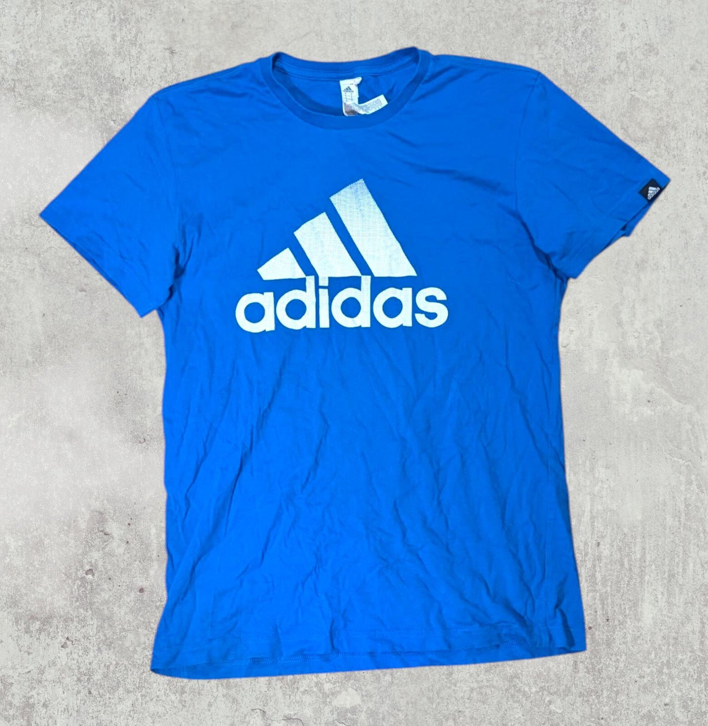Adidas Men's T Shirt - Blue - Size Small