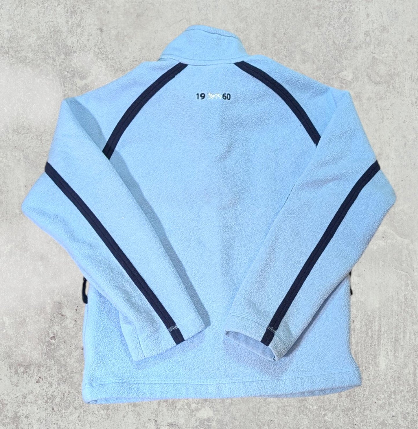 Lonsdale Women's 1/4 Zip Fleece Jumper - Blue - Size 10