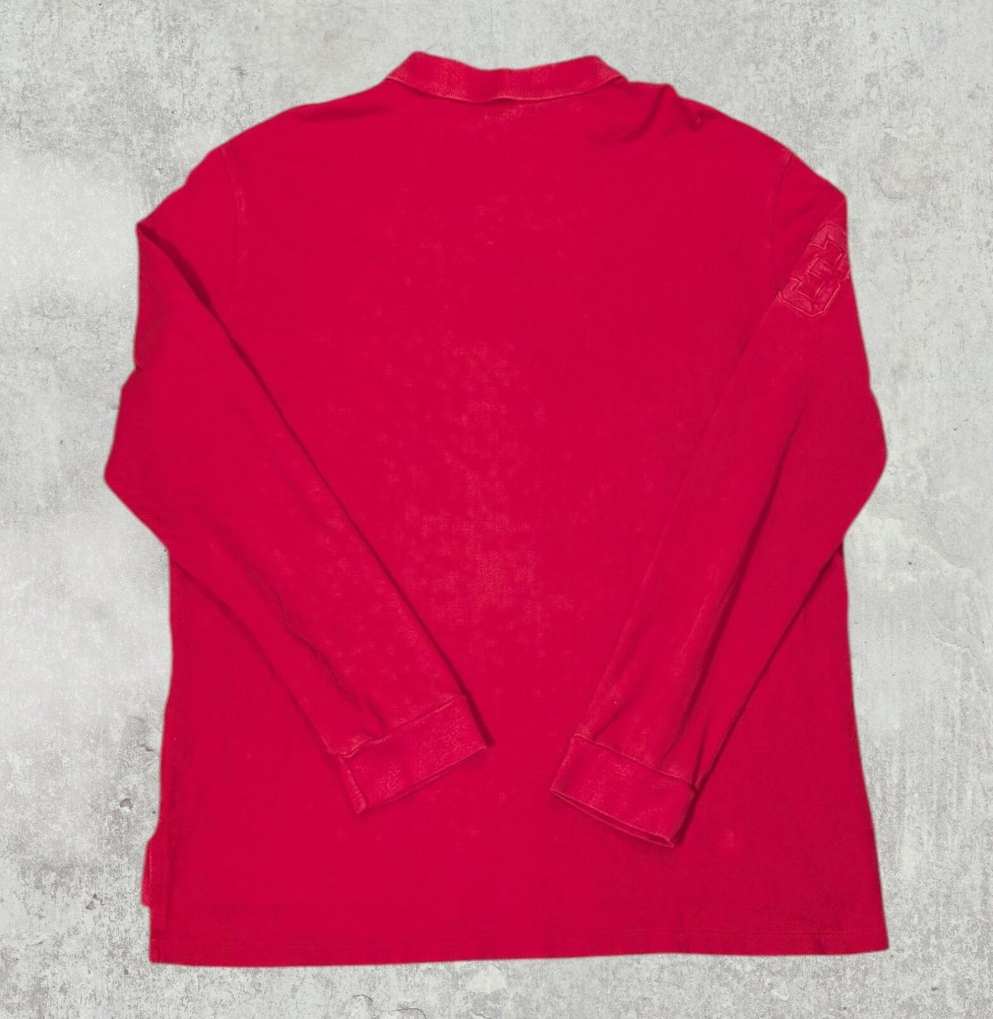 Ralph Lauren Men's Custom Fit Big Pony Polo T Shirt - Red - Size XL