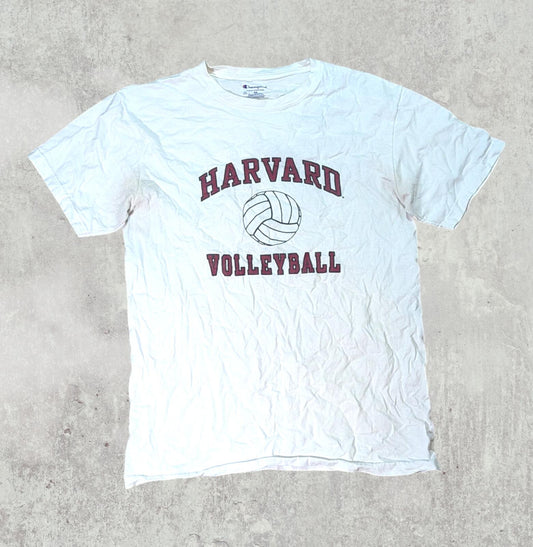Champion Men's Harvard Volleyball T Shirt - White - Size Medium