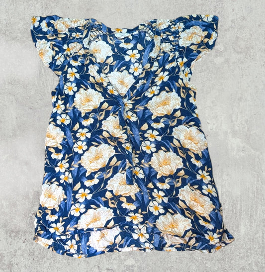 FatFace Women's Floral T Shirt - Blue - Size 10
