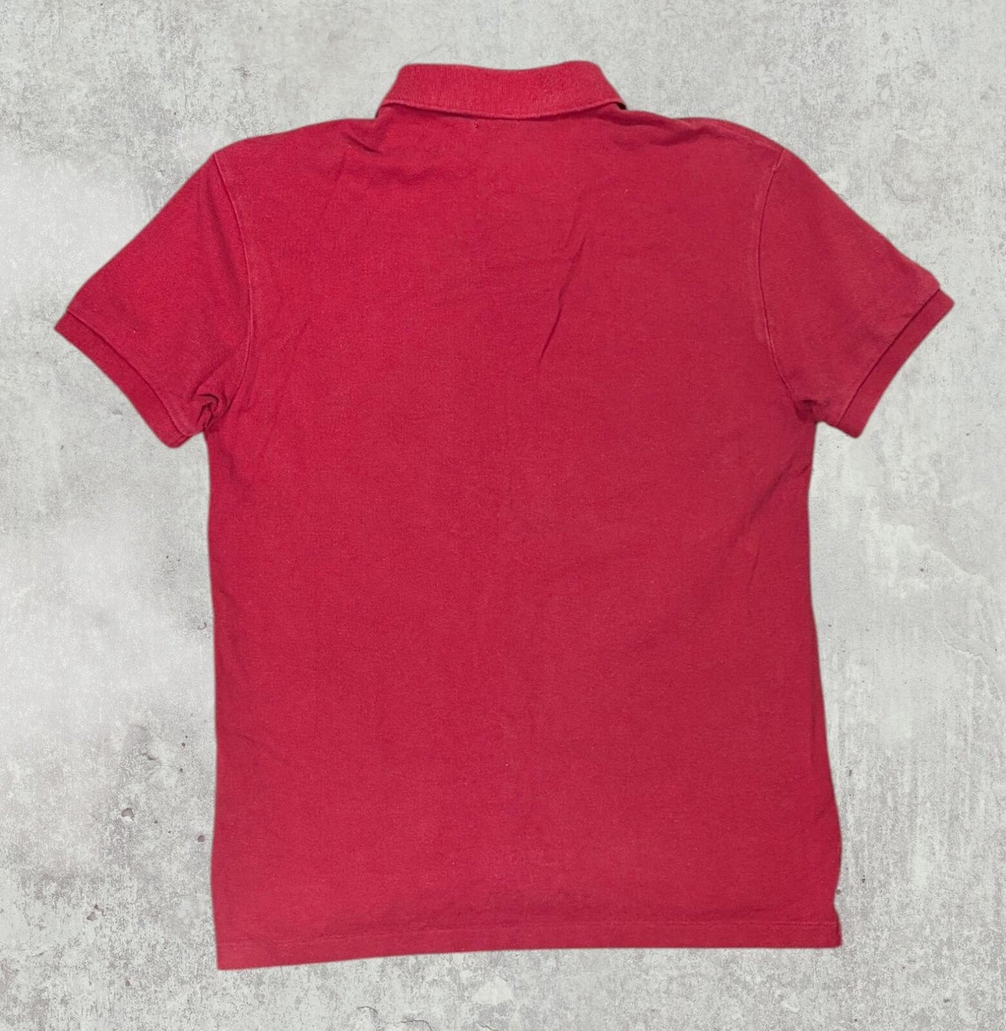 Ralph Lauren Men's Slim Fit Polo T Shirt - Red - Size Medium