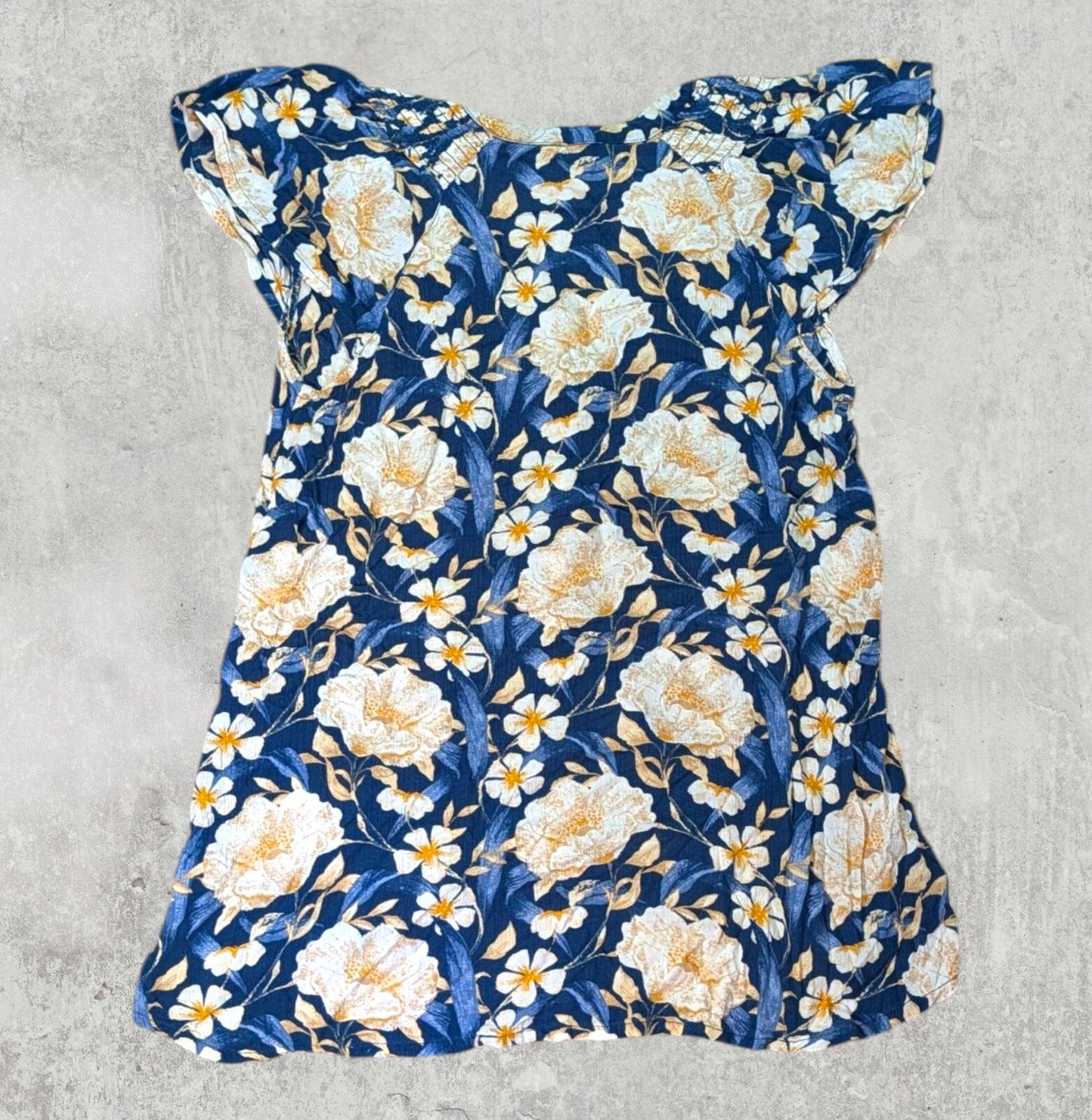 FatFace Women's Floral T Shirt - Blue - Size 10