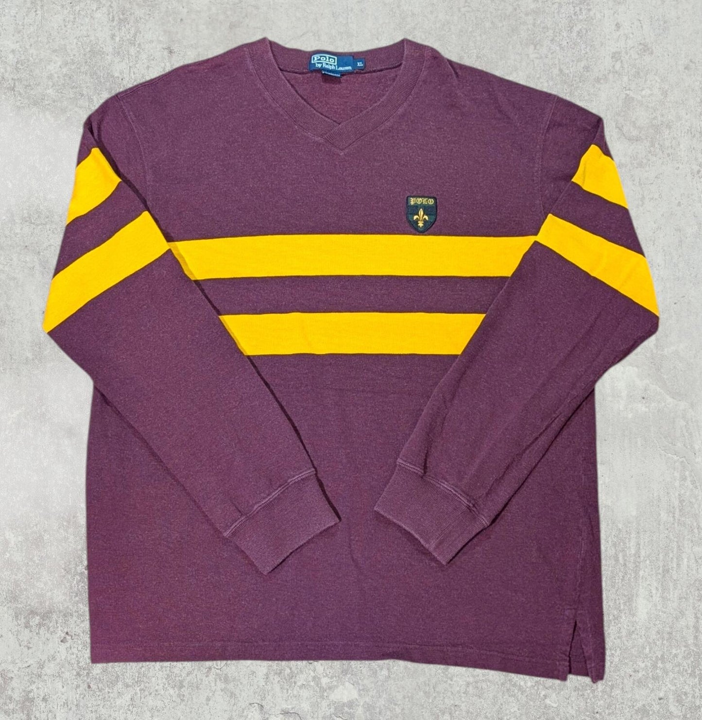 Ralph Lauren Men's Sweatshirt Jumper - Burgundy - Size XL