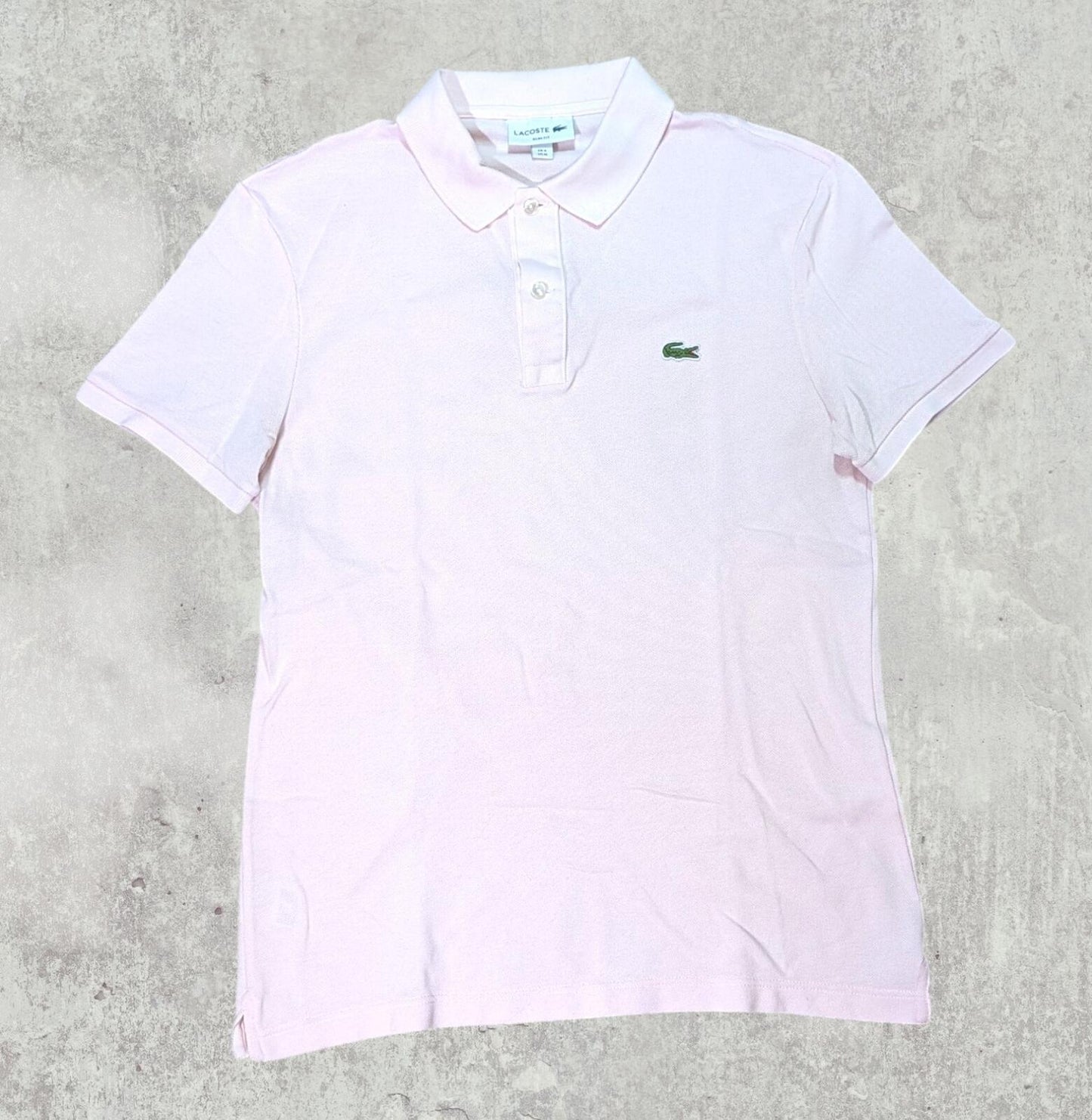 Lacoste Men's Slim Fit Polo T Shirt - Pink - Size 4 / Medium
