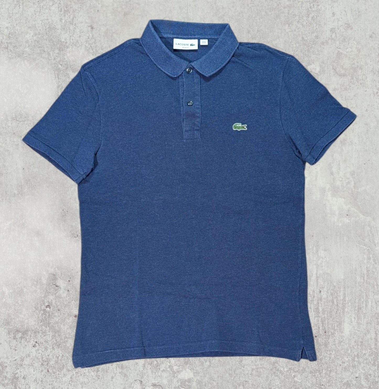 Lacoste Men's Slim Fit Polo T Shirt - Navy - Size 4 / Medium