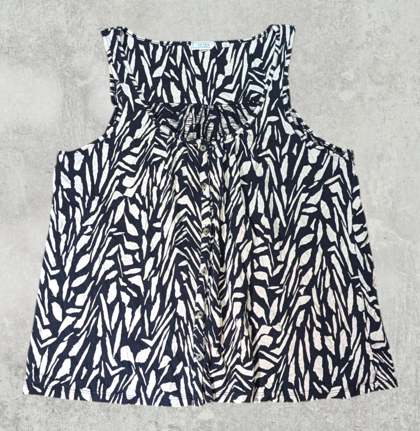 FatFace Women's Shirt - Black - Size 14