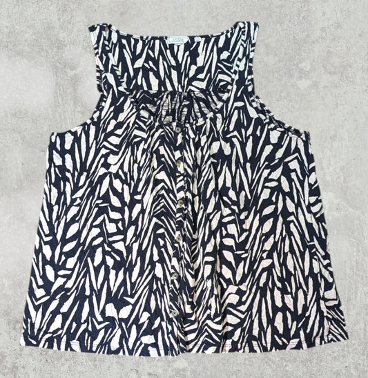 FatFace Women's Shirt - Black - Size 14