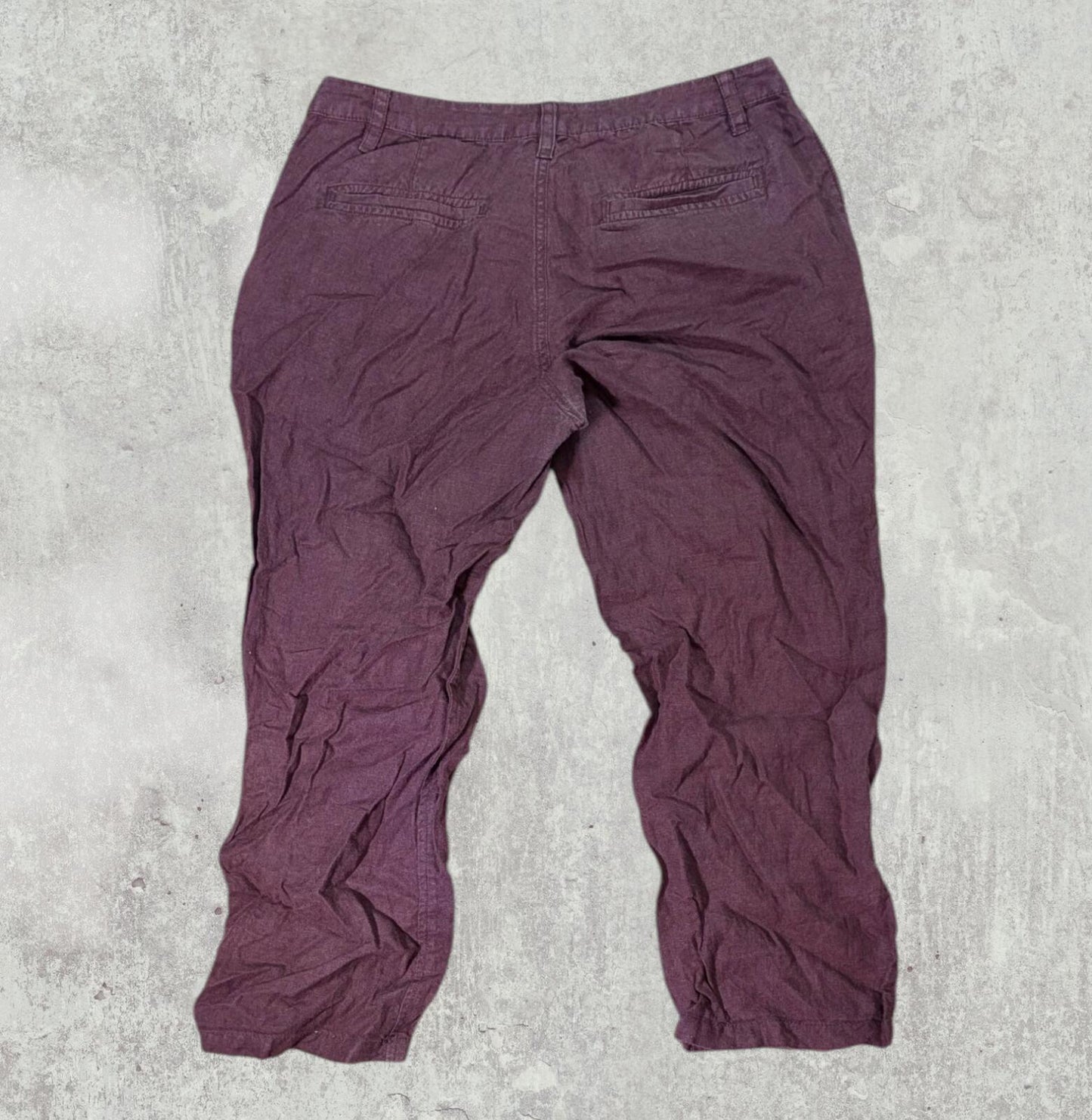 FatFace Women's Trousers - Burgundy - Size 10