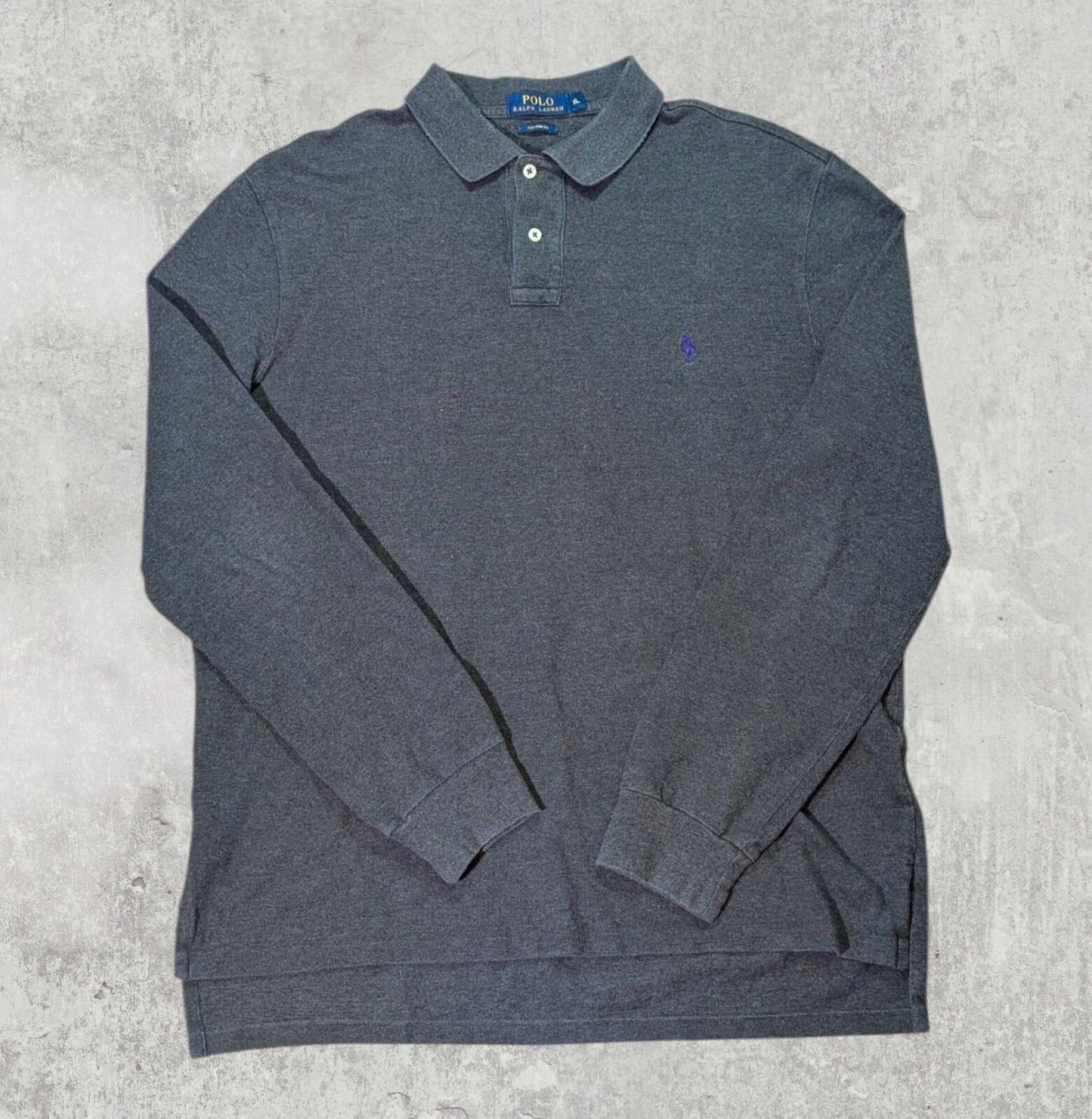 Ralph Lauren Men's Custom Fit Polo T Shirt - Grey - Size XL