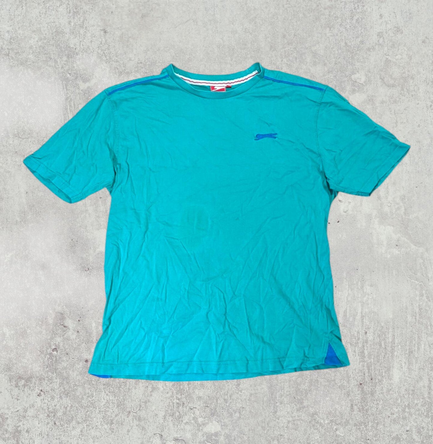 Slazenger Men's T Shirt - Green - Size Medium