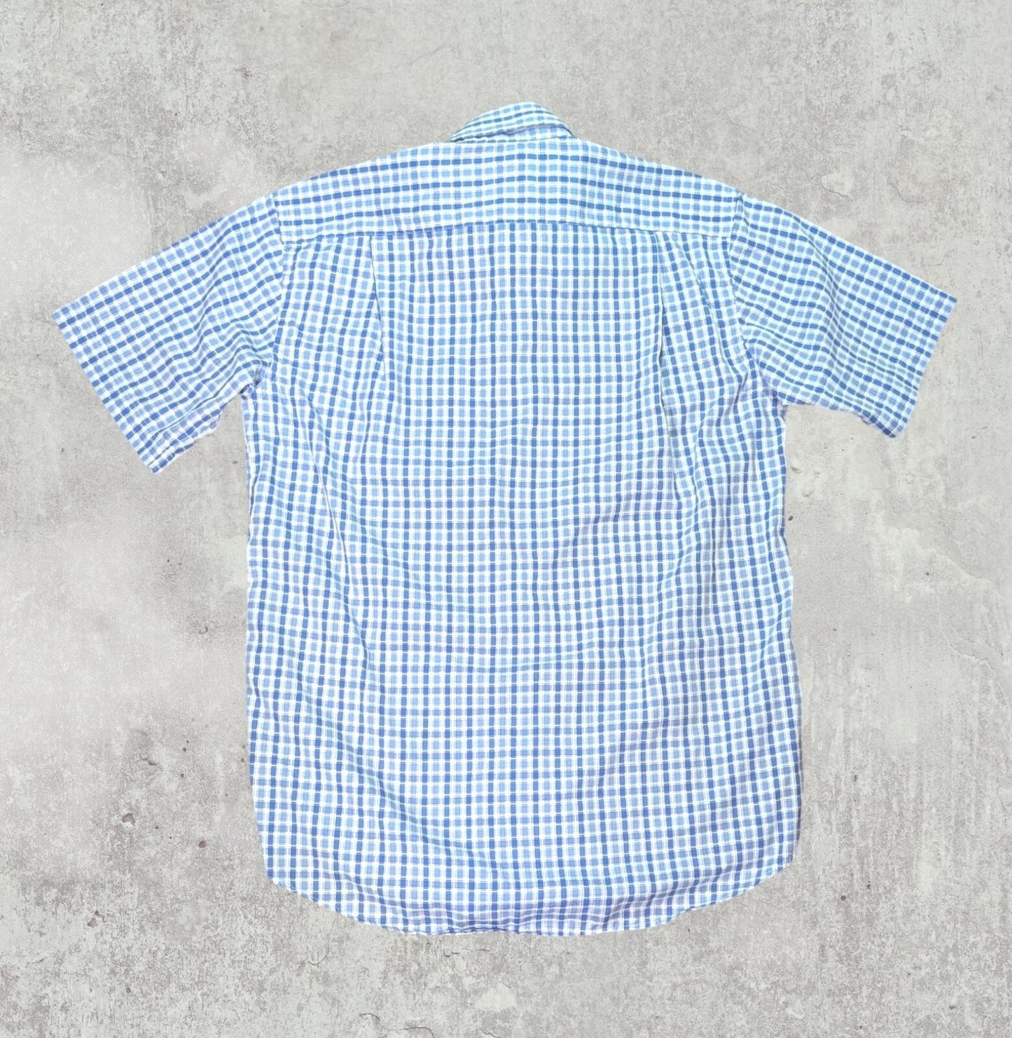 Lacoste Men's Check Shirt - Blue - Size 38 / Small