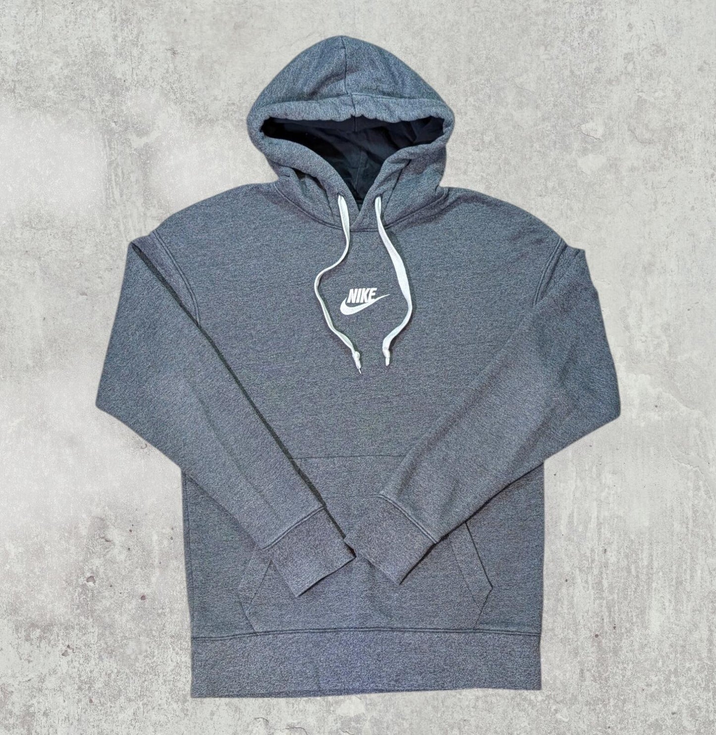 Nike Men's Hoodie Sweatshirt - Grey - Size Small