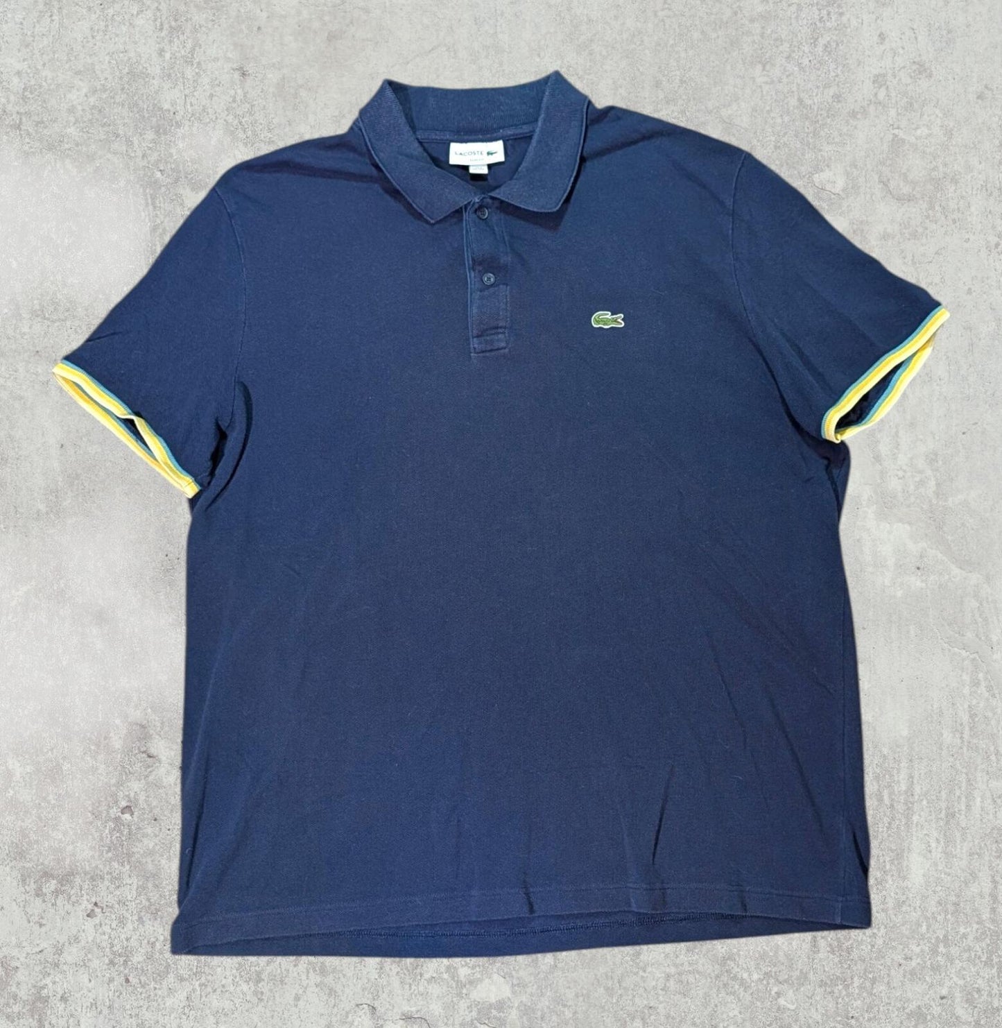 Lacoste Men's Slim Fit Polo T Shirt - Navy - Size 8 / XXXL