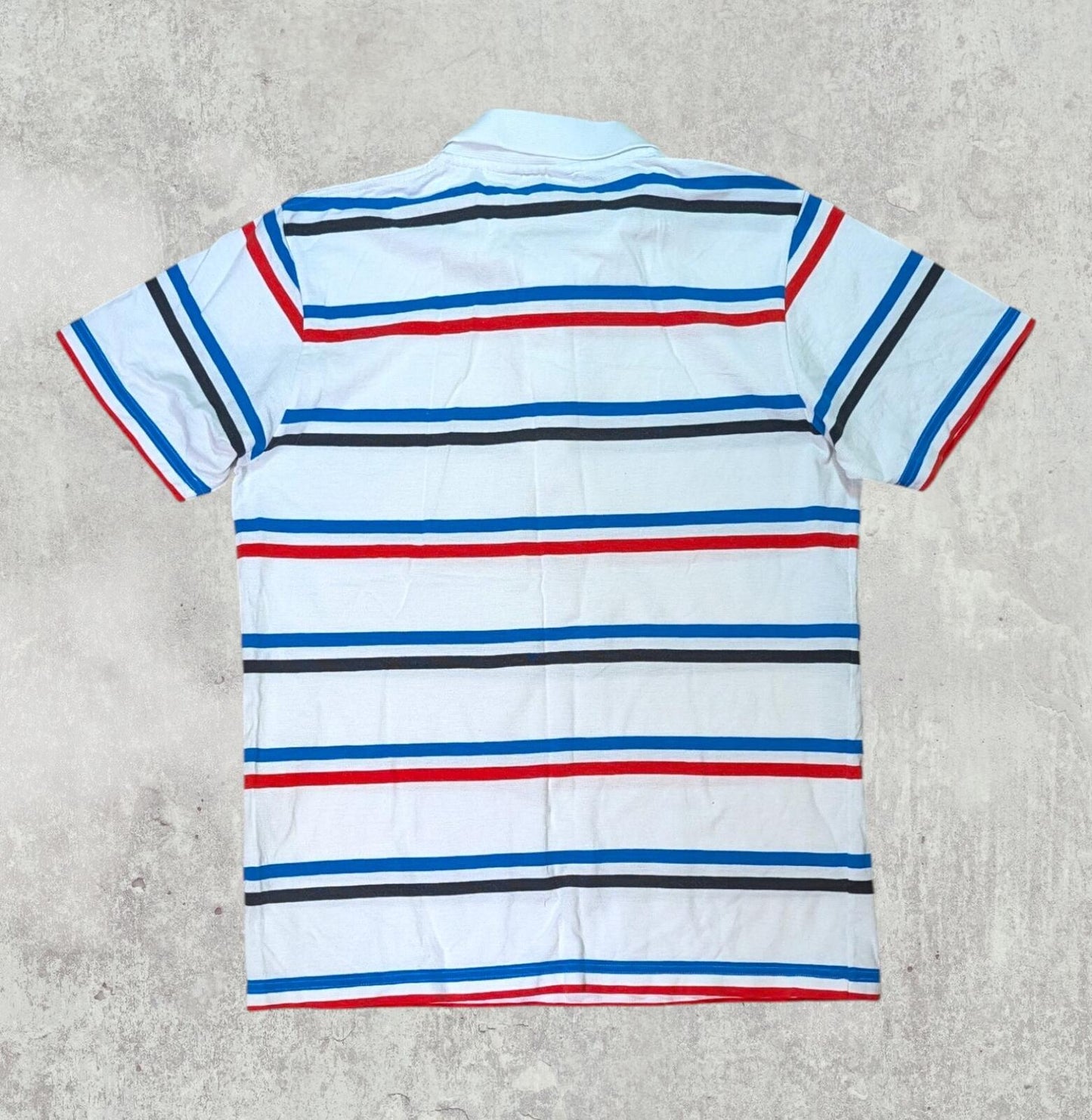 Lacoste Men's Striped Polo T Shirt - White - Size 4 / Medium