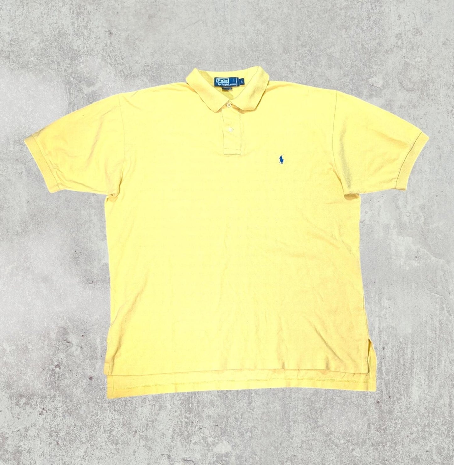 Ralph Lauren Men's Polo T Shirt - Yellow - Size Large