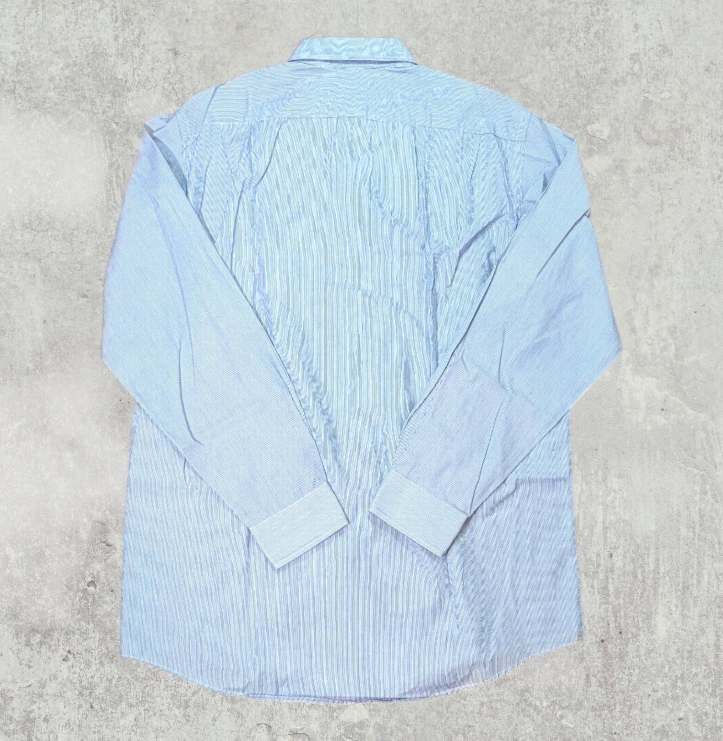 Lacoste Men's Striped Shirt - Blue - Size 38 / Small