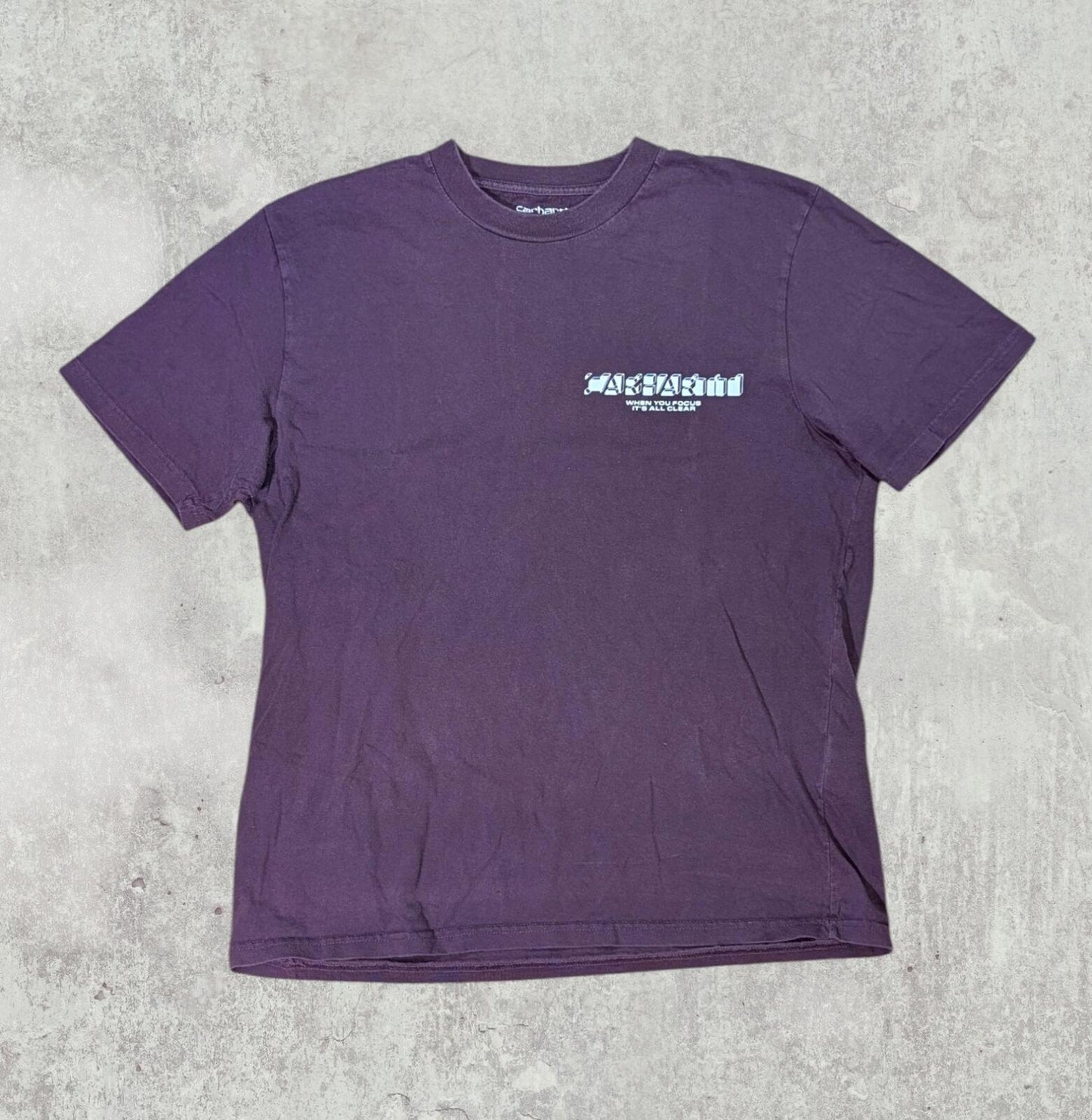 Carhartt Men's T Shirt - Burgundy - Size Medium