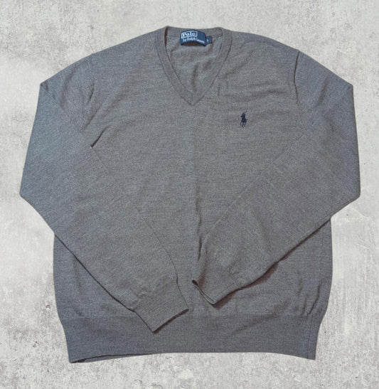 Ralph Lauren Men's Sweatshirt Jumper - Grey - Size Large