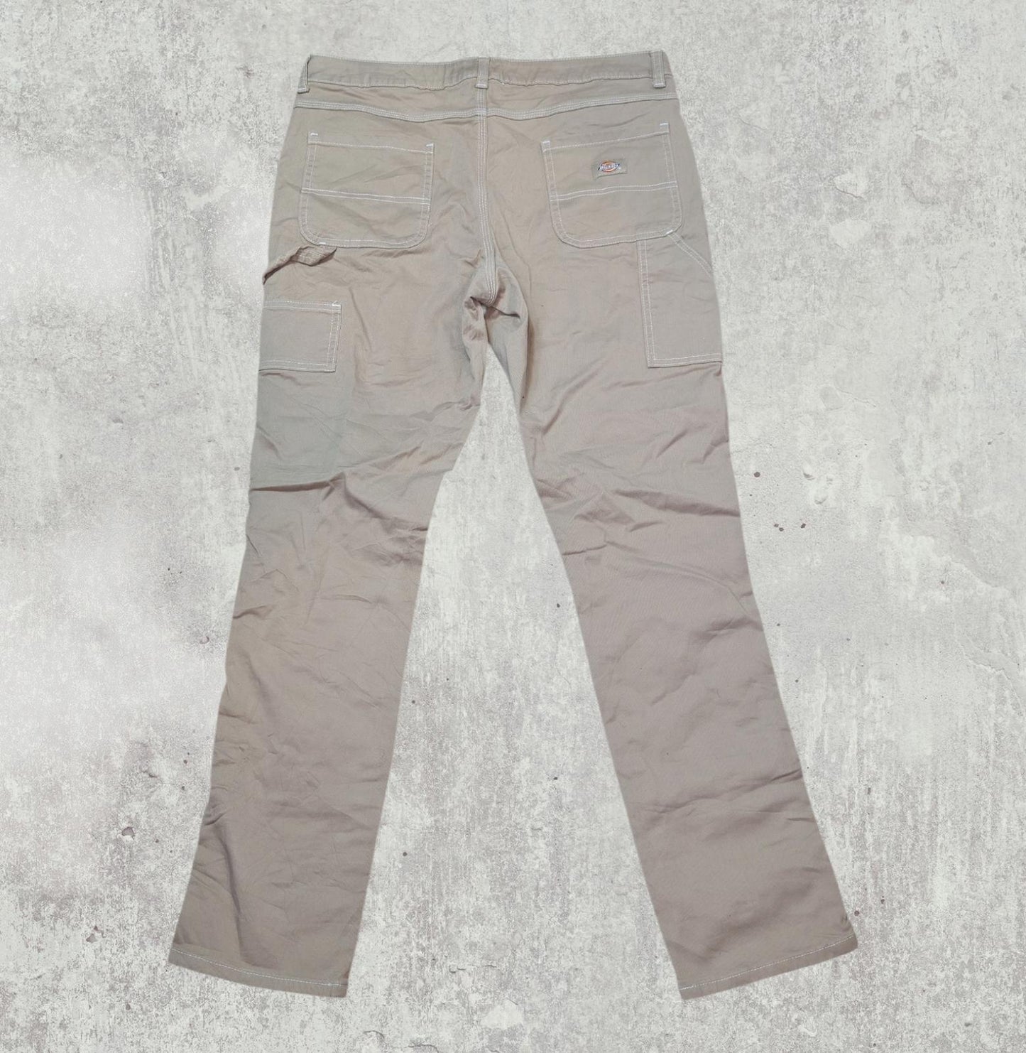 Dickies Men's Cargo Trousers - Tan - Size 32W 32L