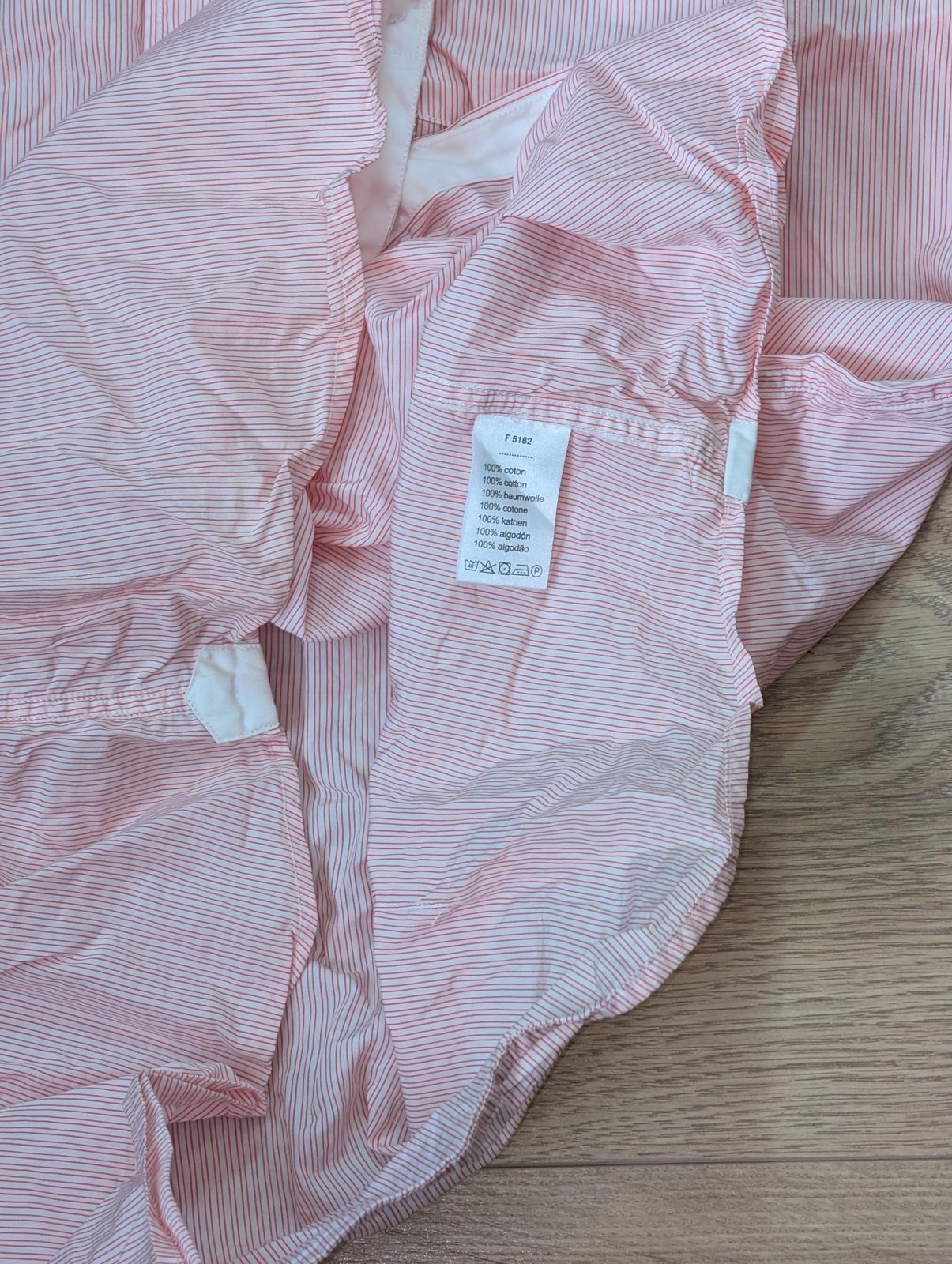 Lacoste Men's Slim Tailored Fit Striped Shirt - Red - Size Large