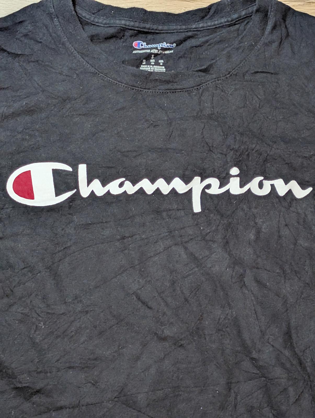 Champion Men's T Shirt - Black - Size Small
