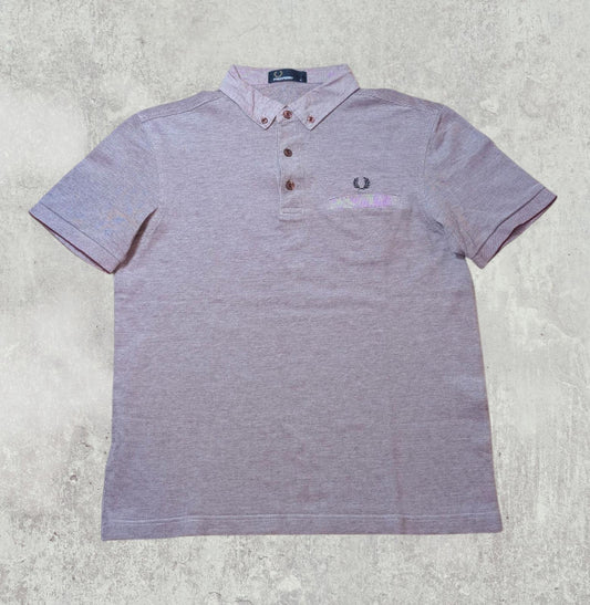 Fred Perry Men's Polo T Shirt - Burgundy - Size Medium