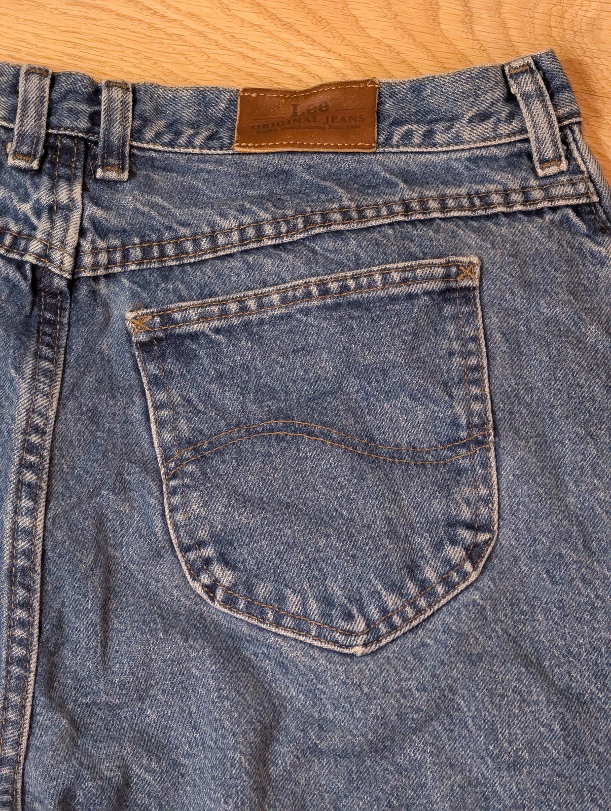 Lee Women's Straight Jeans - Blue - Size 34W 30L