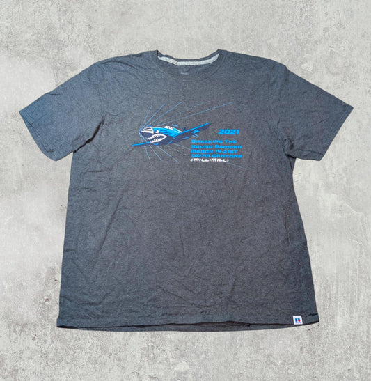 Russell Athletic Men's Sound Barrier T Shirt - Grey - Size XL