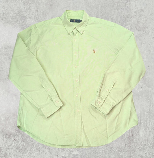 Ralph Lauren Men's Shirt - Green - Size XL