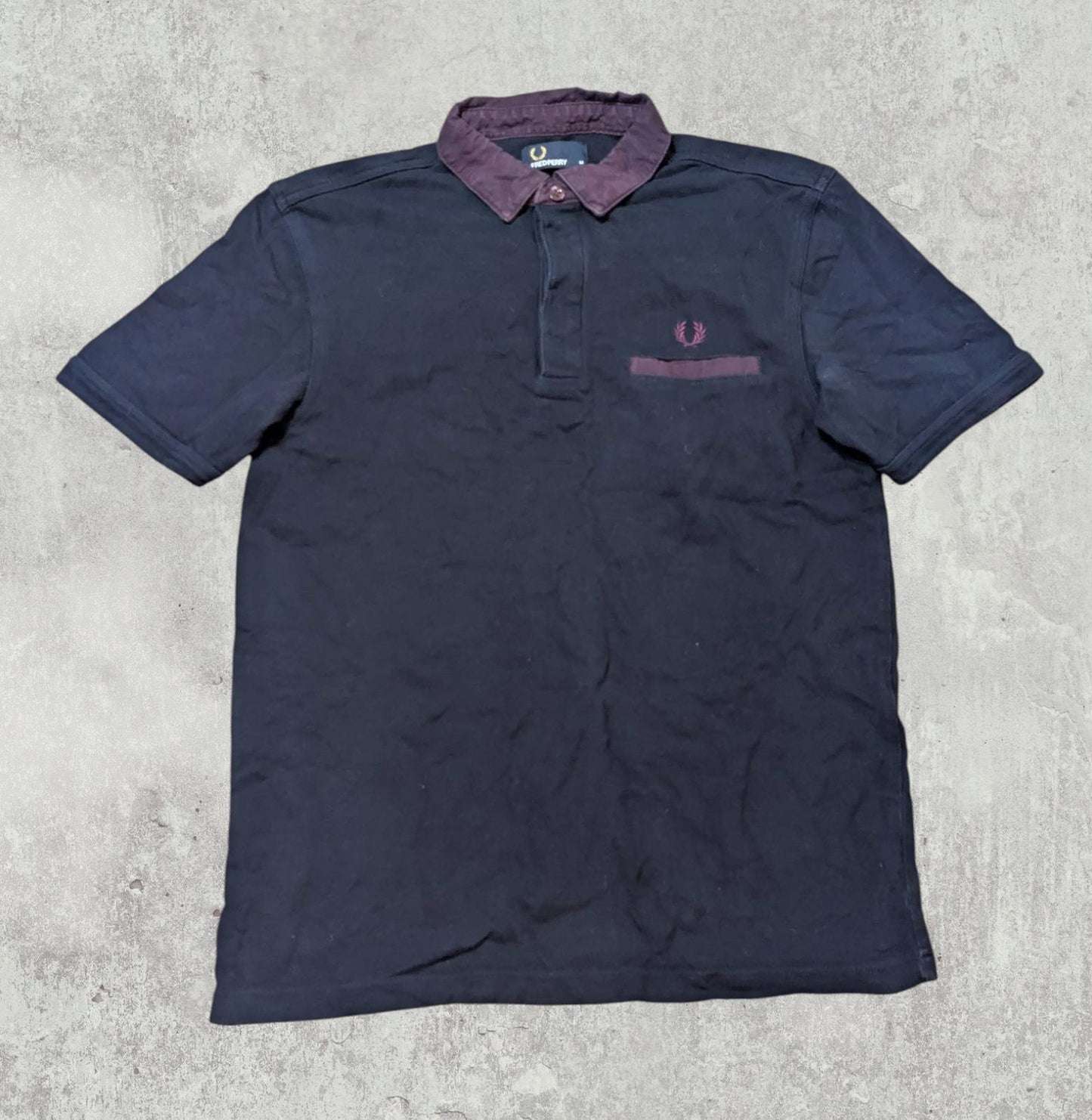Fred Perry Men's Polo T Shirt - Navy - Size Medium