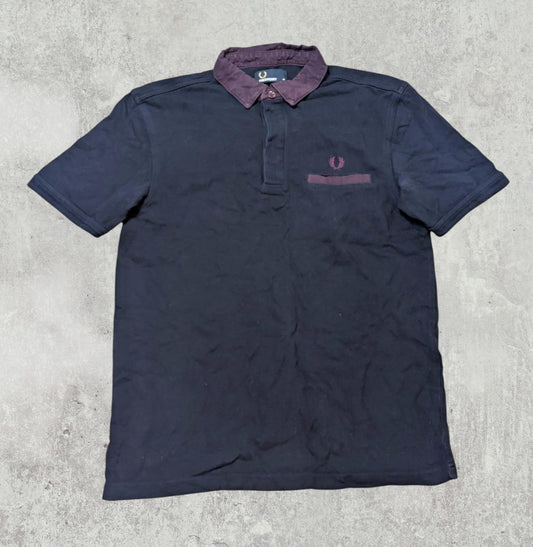 Fred Perry Men's Polo T Shirt - Navy - Size Medium