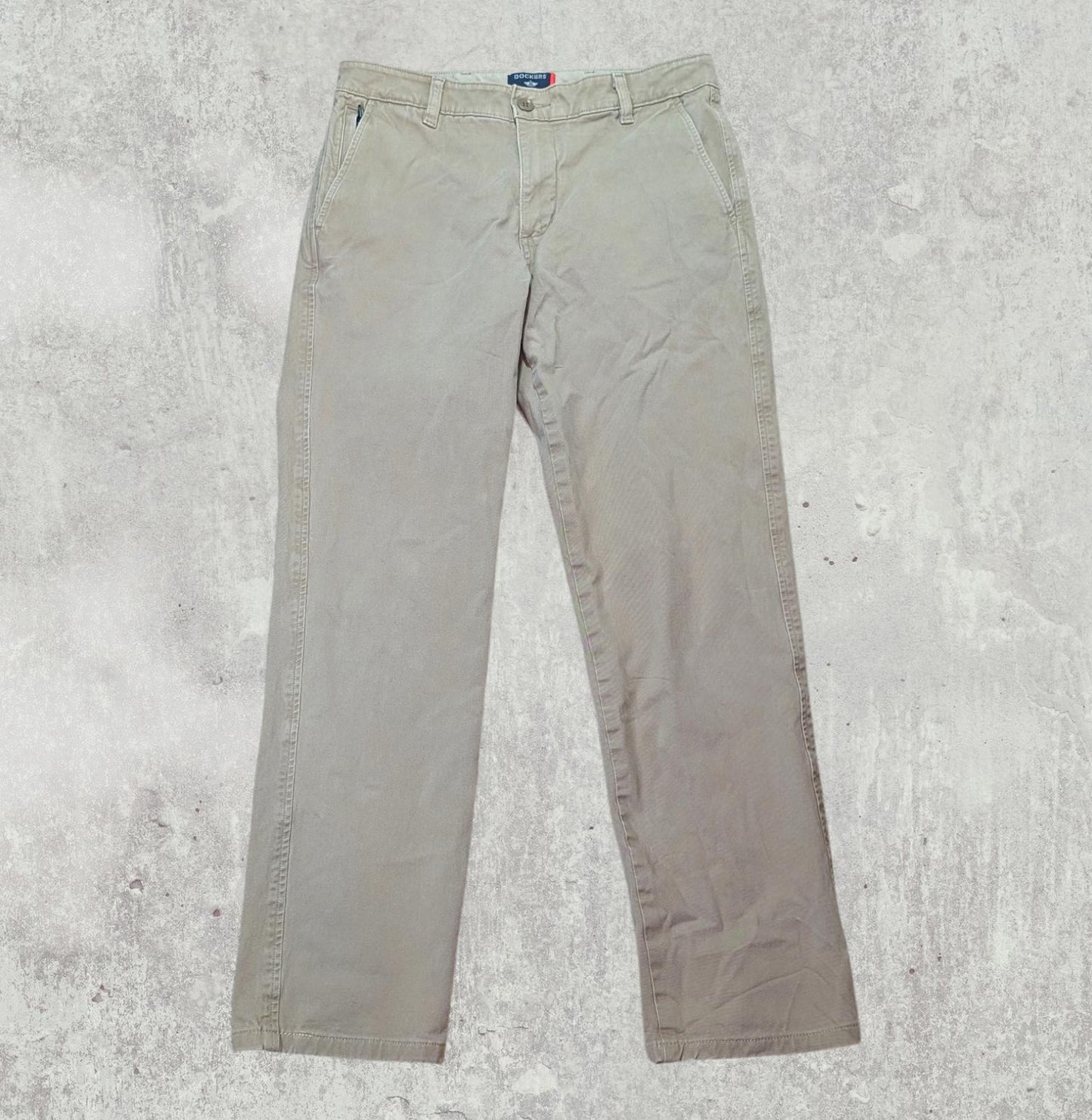 Dockers Men's Slim Chino Trousers - Tan - Size 29W 29L