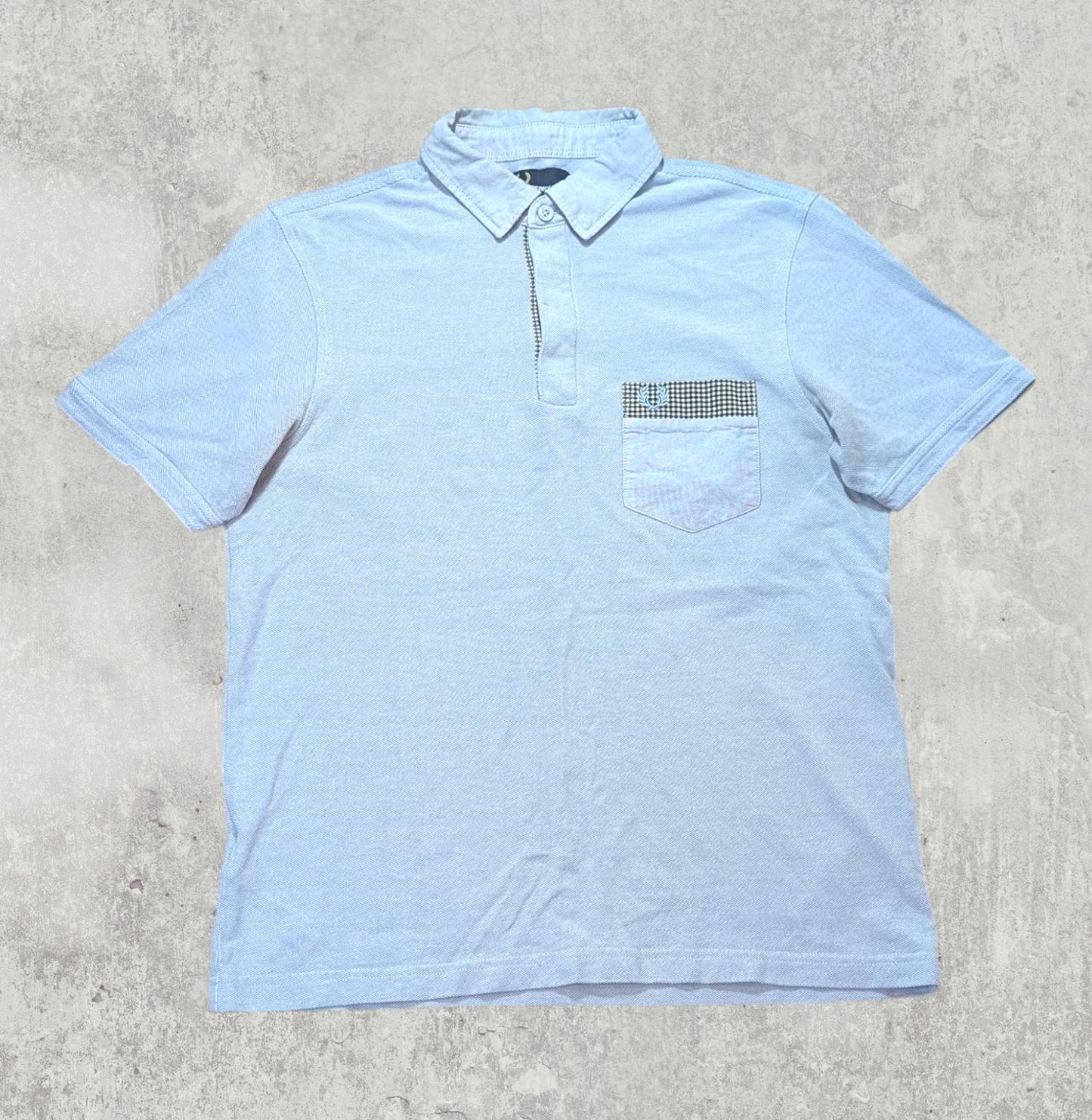 Fred Perry Men's Slim Fit Polo T Shirt - Blue - Size Medium