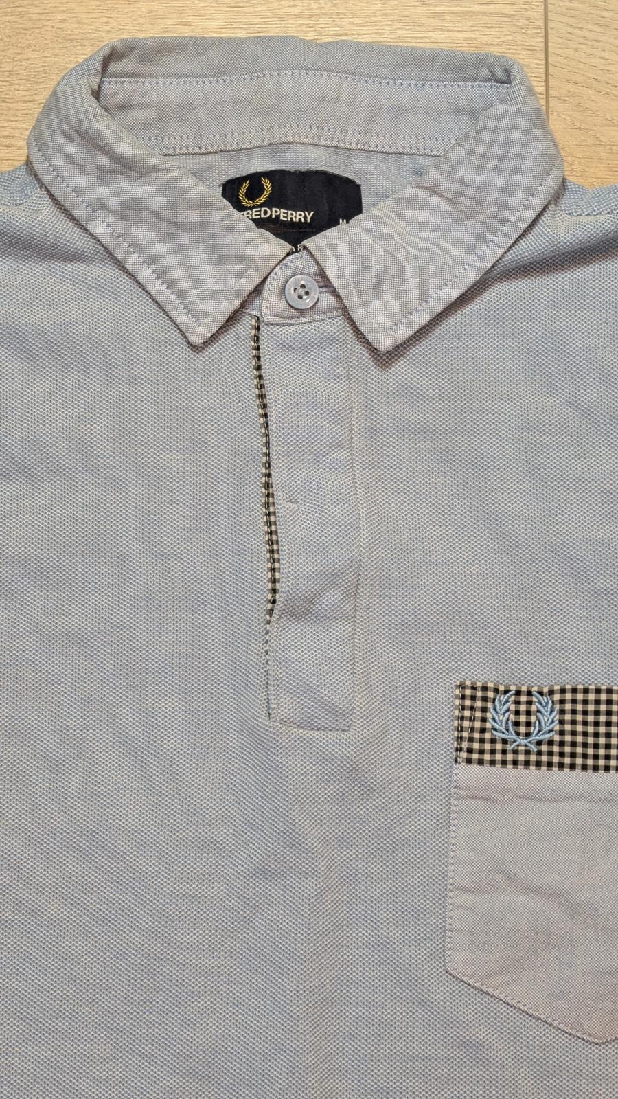 Fred Perry Men's Slim Fit Polo T Shirt - Blue - Size Medium