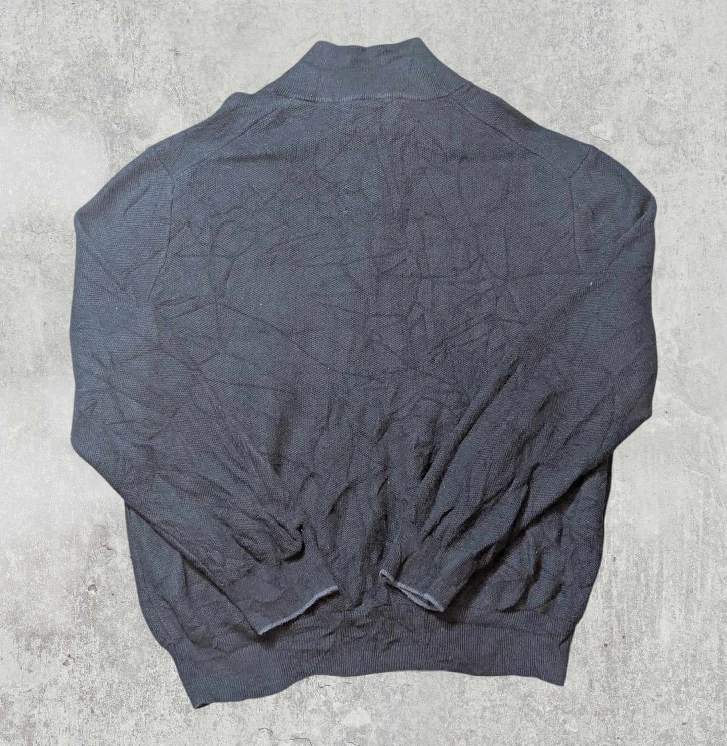 Ralph Lauren Men's Pima Cotton 1/4 Zip Jumper - Navy - Size XXL