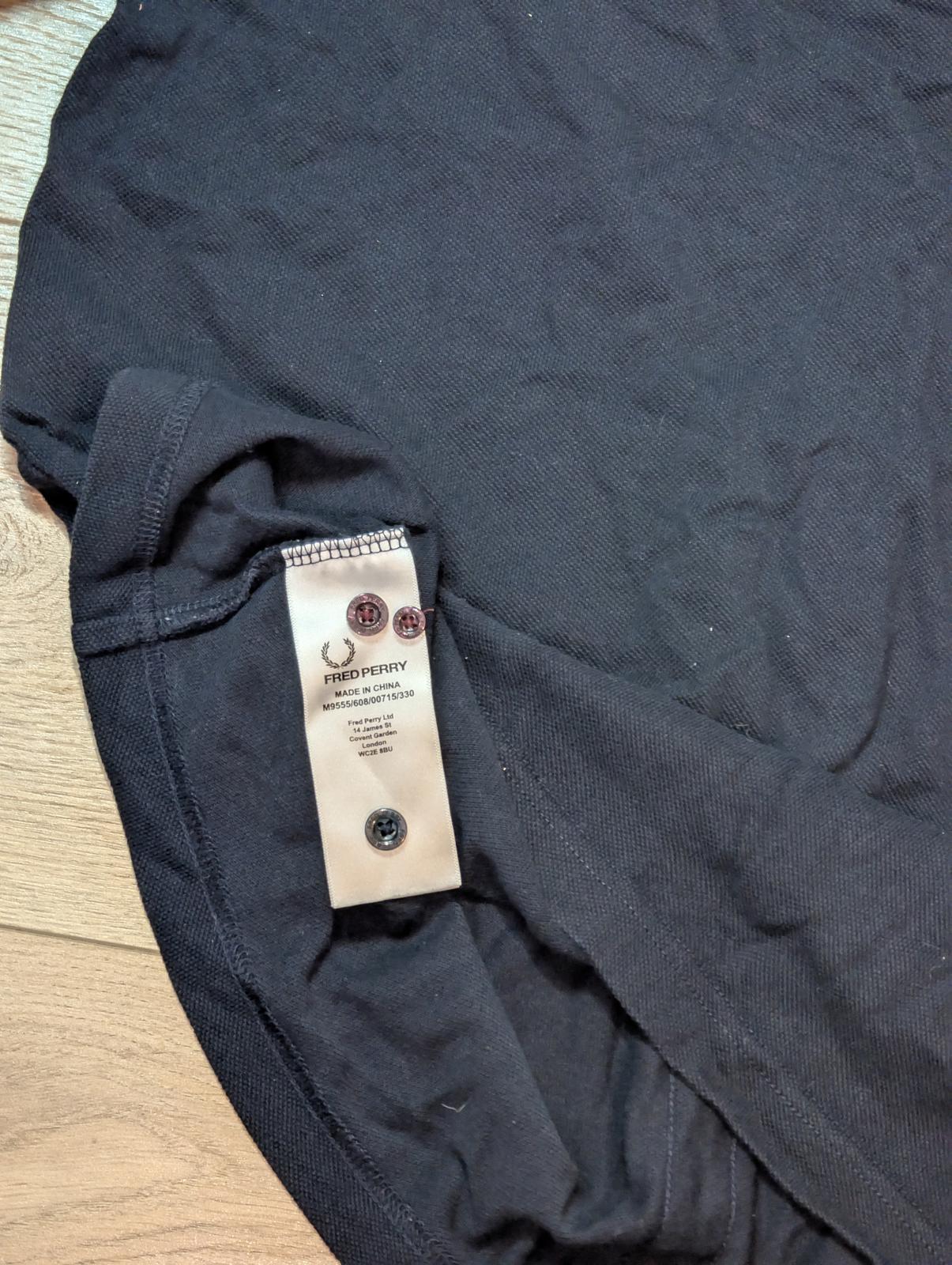 Fred Perry Men's Polo T Shirt - Navy - Size Medium