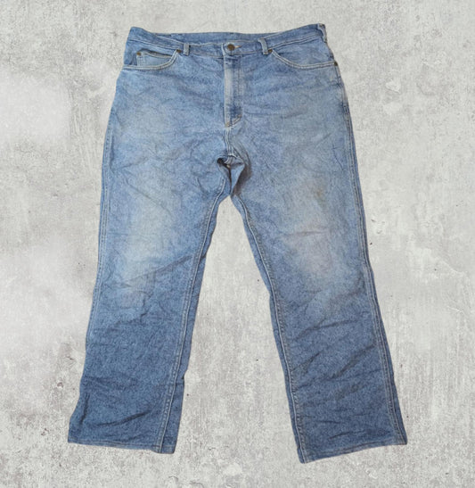 Lee Men's Straight Jeans - Blue - Size 38W 27L