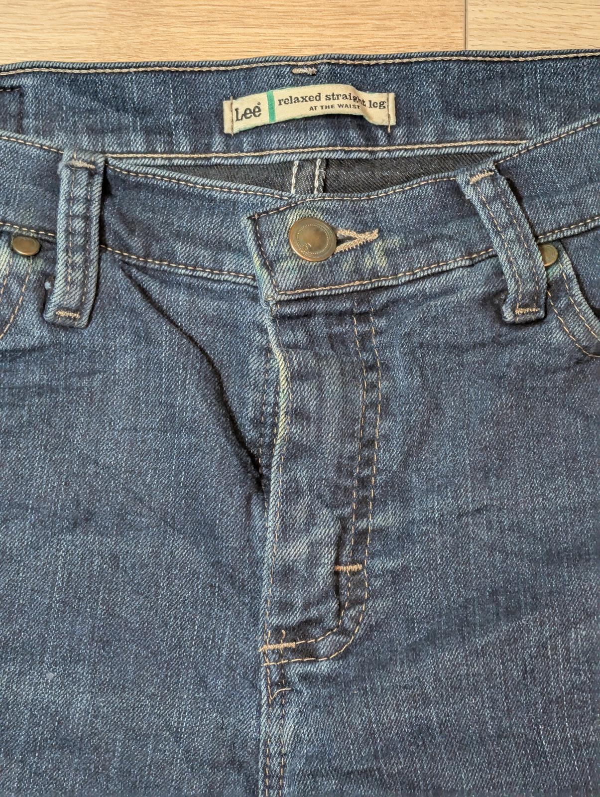 Lee Women's Relaxed Straight Jeans - Blue - Size 30W 27L