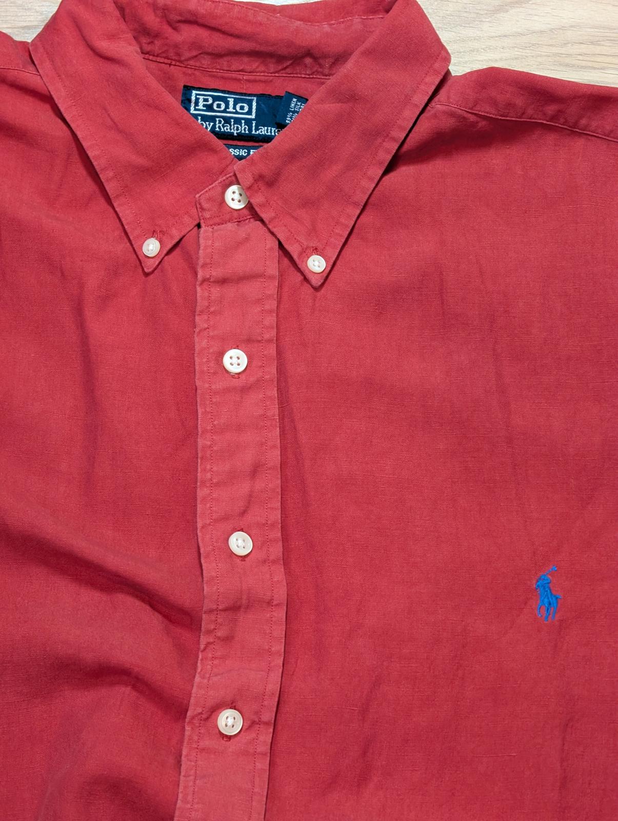 Ralph Lauren Men's Classic Fit Shirt - Red - Size 1XB