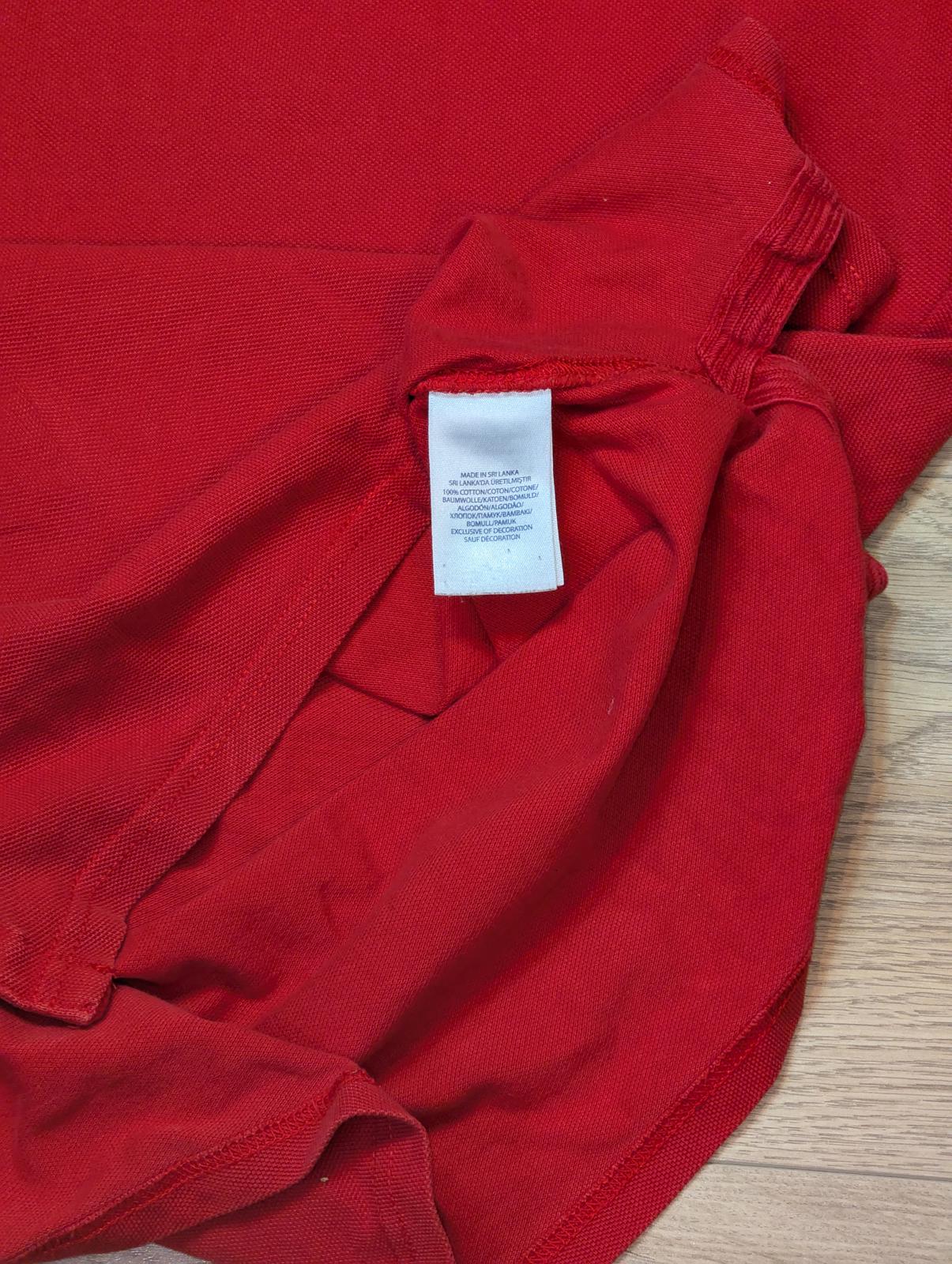 Ralph Lauren Men's Custom Fit Polo T Shirt - Red - Side Medium