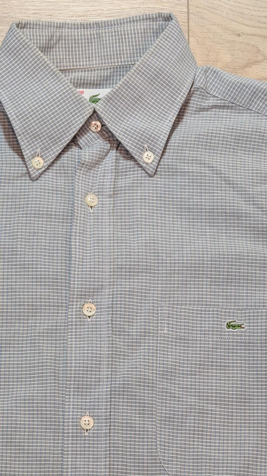 Lacoste Men's Check Shirt - Grey - Size Medium