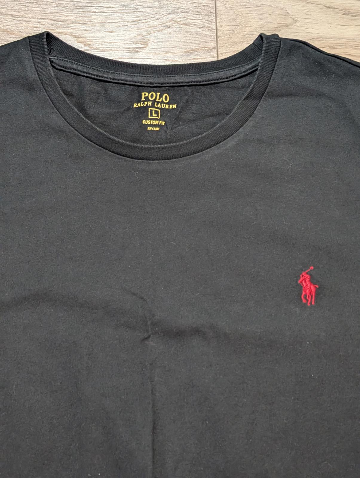 Ralph Lauren Men's Custom Fit T Shirt - Black - Size Large