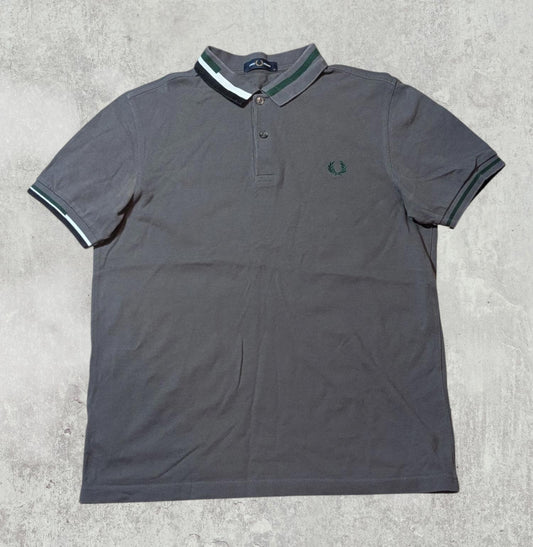 Fred Perry Men's Polo T Shirt - Grey - Size Medium