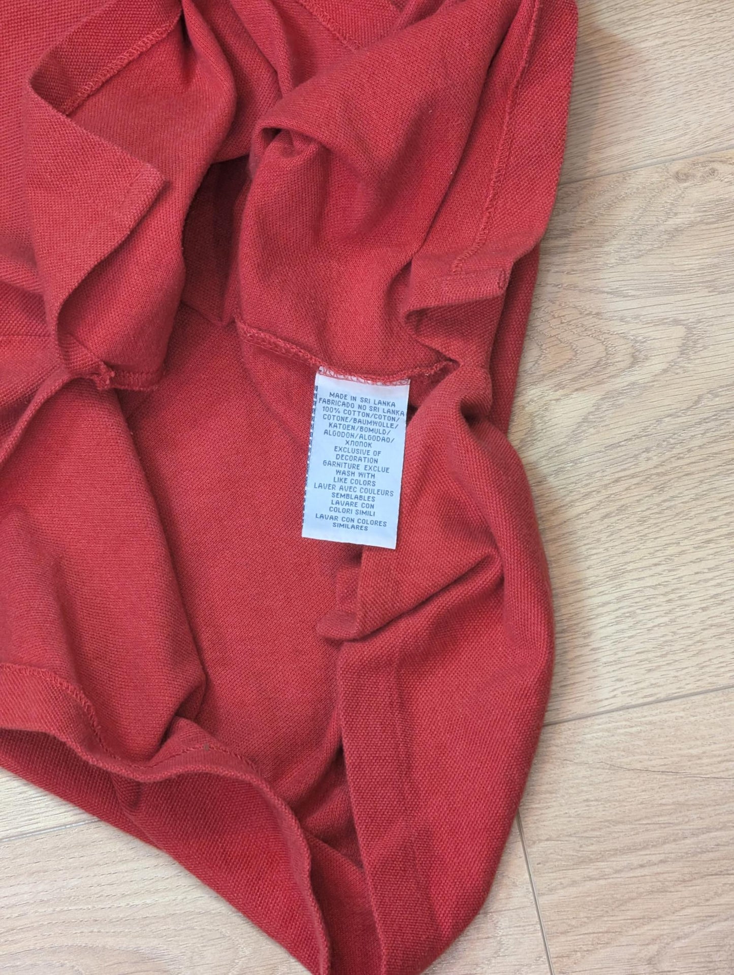 Ralph Lauren Men's Custom Fit Polo T Shirt - Red - Size Medium