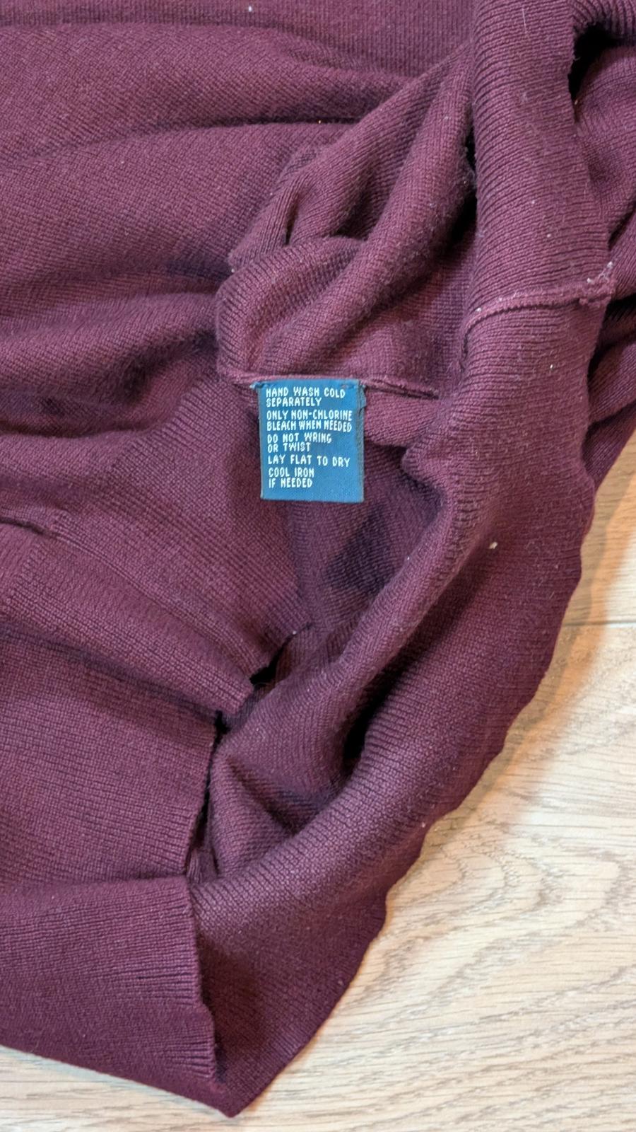 Ralph Lauren Men's Sweatshirt Jumper - Burgundy - Size XL