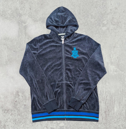 Nike Men's Velour Jacket - Navy - Size XL