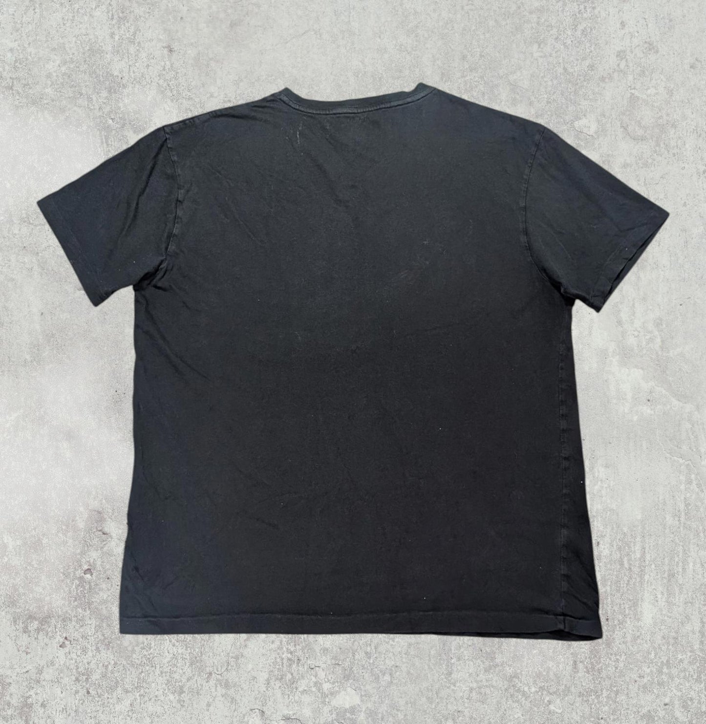 Ralph Lauren Men's V Neck T Shirt - Black - Size Medium