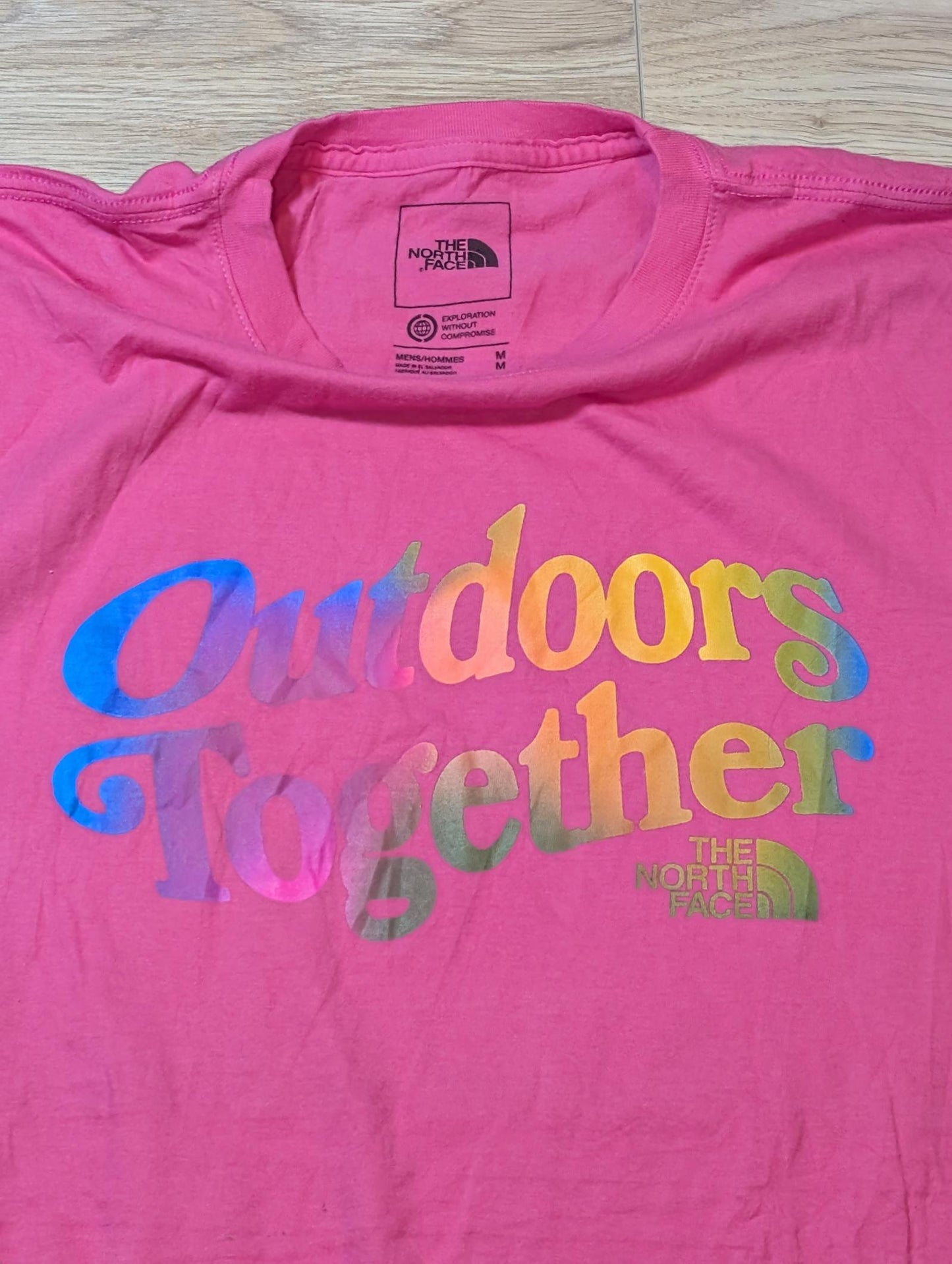 The North Face Men's Outdoors Together T Shirt - Pink - Size Medium