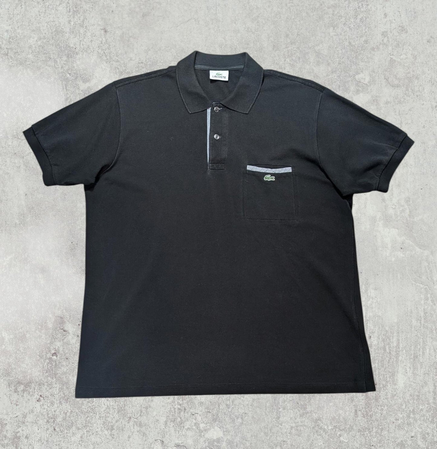 Lacoste Men's Polo T Shirt - Black - Size 5 / Large